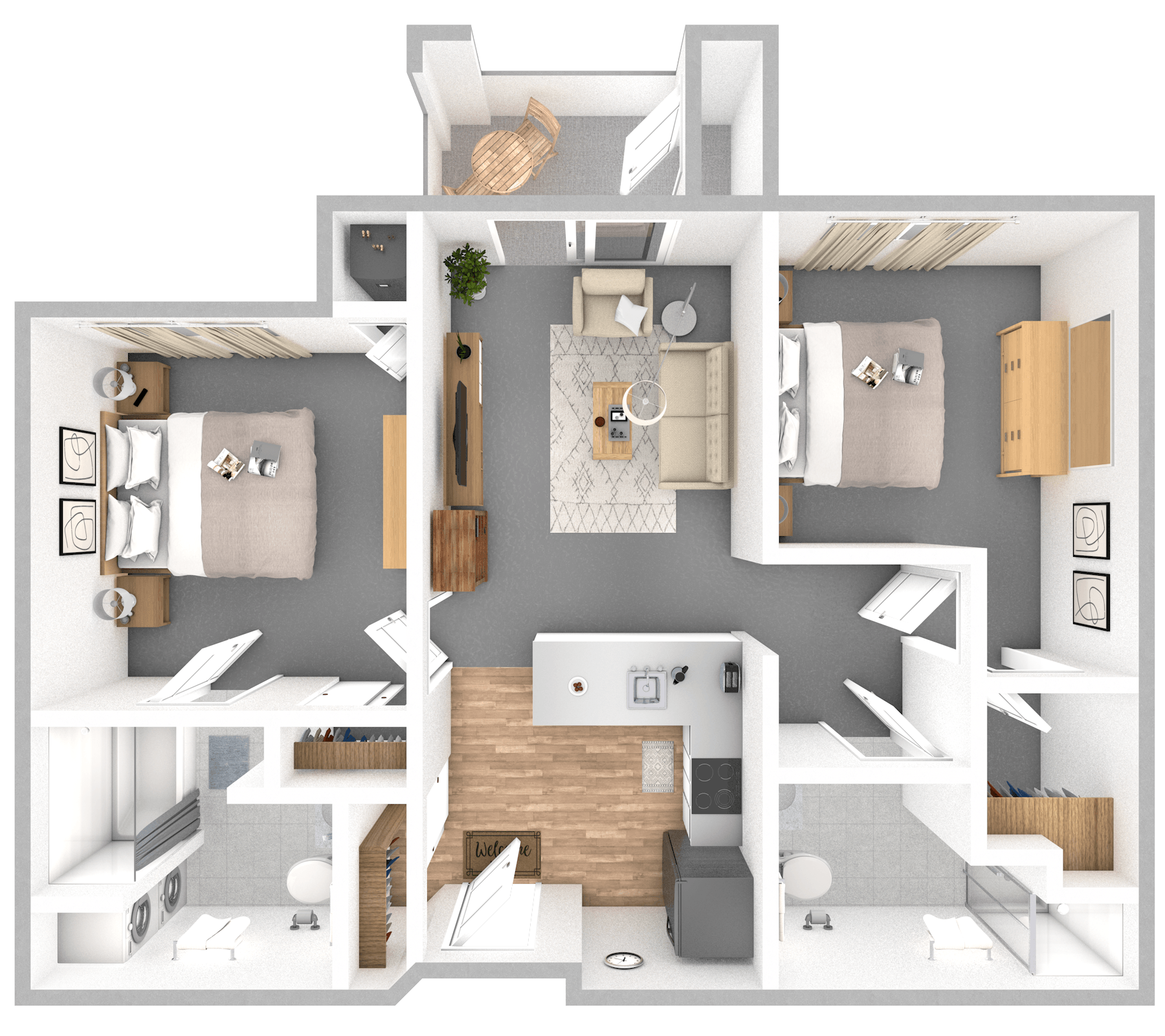 Two Bedroom | Two Bathroom